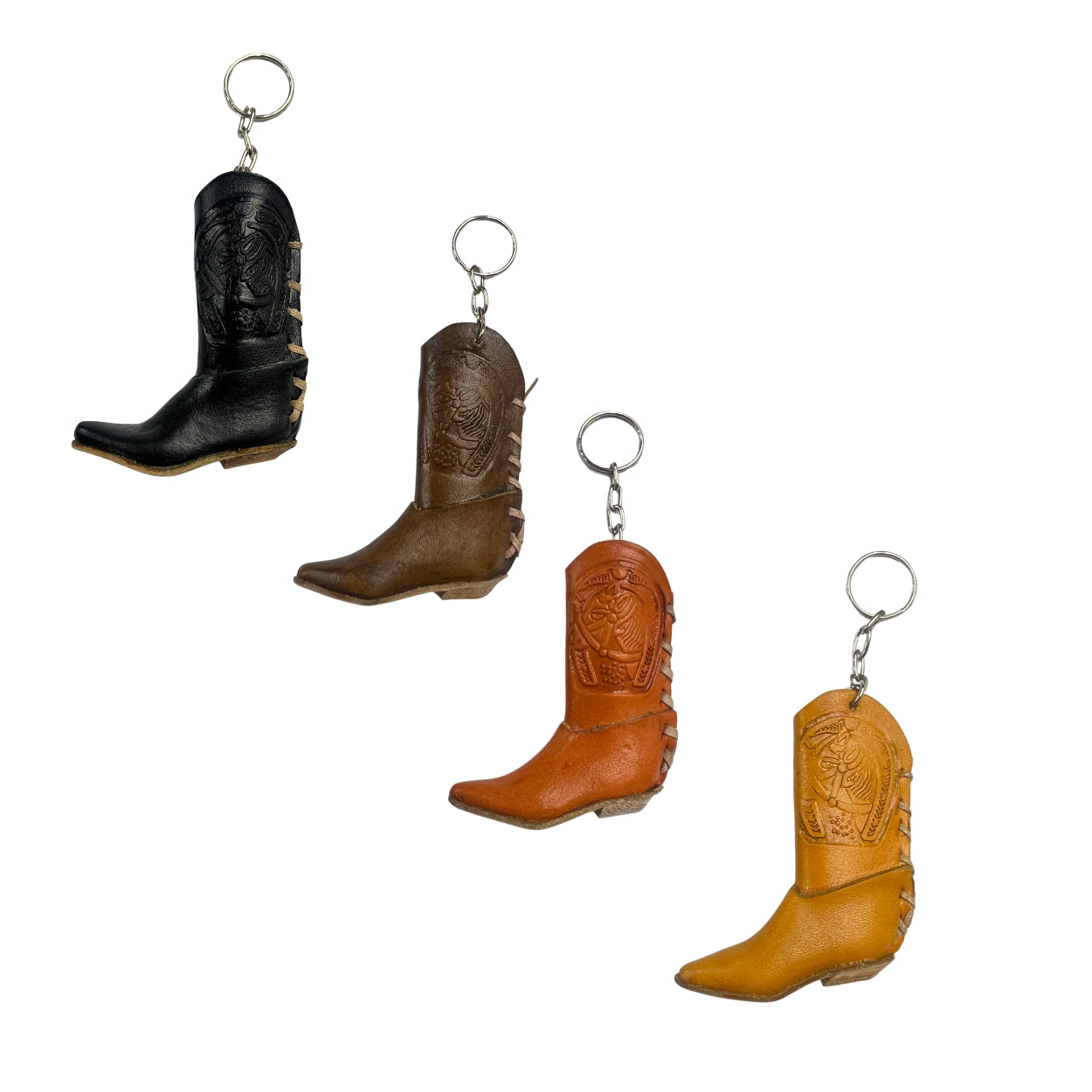 Leather Boot Keychain/Llavero de Botita Vaquero